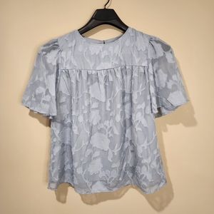 Powder blue blouse